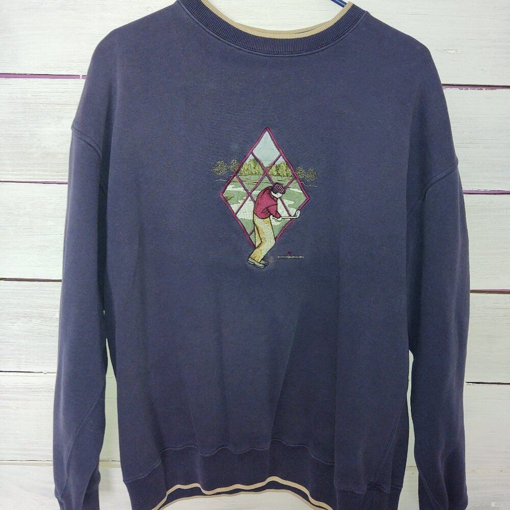 MC Sports Vintage Crewneck Golf Sweatshirt